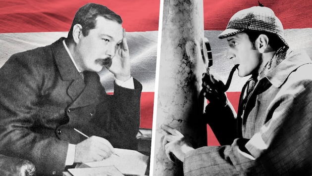 Arthur Conan Doyle, Schöpfer von Meisterdetektiv Sherlock Holmes und Österreich-Fan.