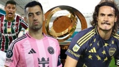 Thiago Silva (links), Sergio Busquets (Mitte) und Edinson Cavani (rechts) wollen bei der Klub-WM ...