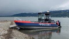 Einsatzboot der Wasserpolizei.
